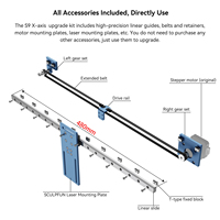 Kit de Mise à Niveau de Guide Linéaire Axe X de Précision Industrielle SCULPFUN S6 S6pro S9 pour Machine de Gravure Laser à Installation Directe