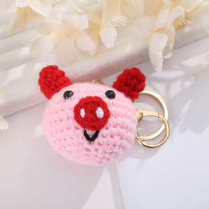 Porte-clés poupée en laine crochetée style dessin animé, pendentif mignon pour sac et vêtements, boucle de suspension, décoration de voiture, accessoires en gros 31cm-50cm - Product Image 2