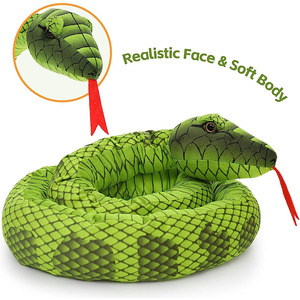 <span class=keywords><strong>Serpiente</strong></span> de Peluche Gigante Realista con Piel Verde Estampada, Mamá <span class=keywords><strong>Serpiente</strong></span> con Crías, Regalo de Peluche para Niños, Juguete de <span class=keywords><strong>Boa</strong></span> Constrictora Verde - Product Image 2