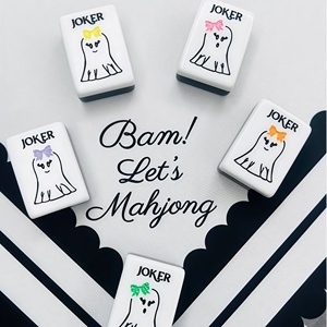 <span class=keywords><strong>Mahjong</strong></span> d'Halloween au design chapeau de sorcière, tuiles noires <span class=keywords><strong>et</strong></span> blanches, style américain, le plus vendu pour les jeux d'Halloween - Product Image 2