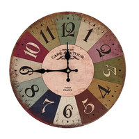 Reloj de Pared de Madera Retro Simple sin Marco de 12 Pulgadas, el Más Vendido Transfronterizo, Silencioso para Sala de Estar, DIY