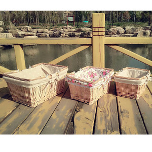 Hand <b>Basket</b> Household Decorative <b>Basket</b> Wholesale <b>Empty</b> Cheap Hand Woven <b>Hamper</b> Gift Wicker Gift <b>Hamper</b> <b>Basket</b> For Gifts Storage - Product Image 2