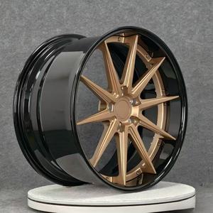 Jantes forgées rétro haut de gamme en bronze 21 pouces 5x130, monobloc en alliage 6061-T6 à déport profond pour <span class=keywords><strong>Porsche</strong></span> 911 992, Cayenne Turbo, Panamera - Product Image 2