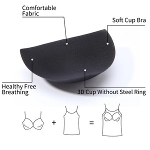 Vente en gros de soutien-gorge rembourré gilet serré débardeur pour femmes sous-vêtements de sport vêtements de yoga modelage du corps - Product Image 6