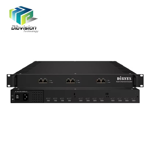 (ENC3741i) up to 12 Channels hd 1080p Low Bitrate H.265 iptv Encoder with Http Hls Rtmp Srt Output