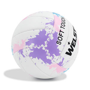 Balón de voleibol Welstar de nuevo diseño, personalizado, de cuero PVC, tamaño 5, para partidos y entrenamientos. - Product Image 4