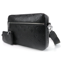Stilvolle Umhängetasche für Herren, Marken-Ledertasche, PU-Leder Quadratische Box-Form Geldbörsen und Handtaschen