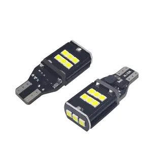 Hoàn hảo led tùy chỉnh xe logo CANBUS không có lỗi T15 921 912 906 904 902 15 SMD 3smd 3030 W16W LED bóng đèn tự động đảo ngược ánh sáng