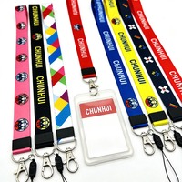 CH Wholesale Sublimation Printing Polyester Lanyards With Logo Custom Certification Keychain OEM ODM ECO Promotion Event Gifts