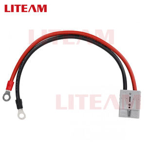 מפעל מחיר 50A סוללה מחבר 2Pin מסוף עם כבל עבור ליתיום סוללה מלגזה מחבר תקע עם חוט חשמל רכב - Product Image 2