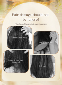 Meidu herbal anti hair loss collagen repair damaged ginger <strong>champu</strong> anti dandruff scalp care oil mask shampoo hair care set - Product Image 3