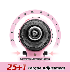 Taladro Atornillador Inalámbrico Portátil de Velocidad Variable de Grado Industrial de 21V, Kit con 18N.m de Torque, Batería de 1.5AH, Sin Llave, OEM 21v El - Product Image 4