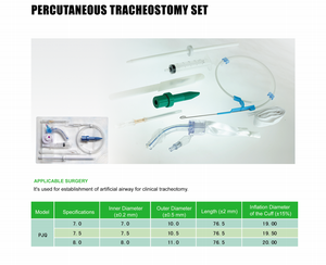 Instrumentos Médicos Consumibles Desechables Juego de Traqueotomía Percutánea Hecho en China con Buen Precio - Product Image 4