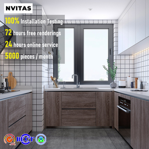 Nvitas thiết kế hiện đại trắng MDF rắn chống nấm Modular bếp đảo tủ cho phòng ăn bồn rửa bao gồm căn hộ biệt thự - Product Image 1