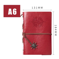 Offre spéciale carnet de voyage A5 A6 vente en gros carnet de notes vintage en cuir avec logo personnalisé