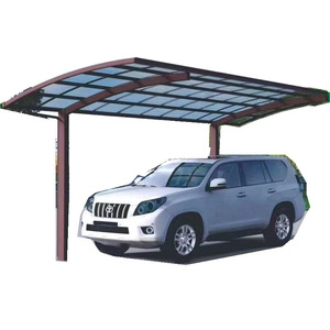 Abri de voiture moderne en aluminium à <span class=keywords><strong>pente</strong></span> unique en alliage d'aluminium pour extérieur - Product Image 4