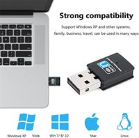 Ordinateur portable PC Windows 10 8 7 XP MAC OS Adaptateur réseau LAN sans fil Clé USB 2.0 Dongle 300Mbps Adaptateur USB WiF