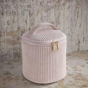 4Pcs Công Suất Lớn Bông Trang Điểm Túi Thiết Lập Du Lịch Xách Tay Tổ Chức Lưu Trữ Với Dây Kéo Đóng Cửa Phong Cách Quốc Gia Cho Phụ Nữ - Product Image 3