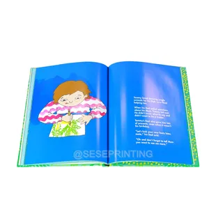 Professional Book Printing Factory Custom Hardback Children's Story Book Sewn Binding Paper Paperboard Printing
