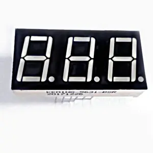 Common anode seven segment display blue 7 segment 3 digit 0.56"