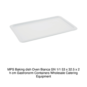 Mps White Ovenproof Dish GN 1/1 53 × 32.5 cm H 2 cm - Product Image 2