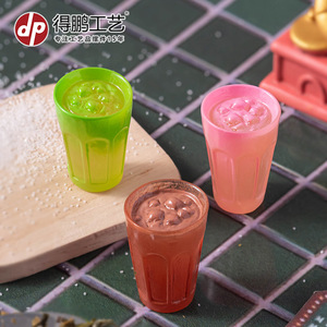 <b>Miniature</b> Resin Drink Cups Gradient Color Home Decoration Artistic Craft Desktop Ornament - Product Image 1