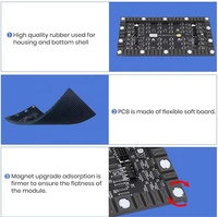 Écran LED souple tactile flexible P4 pour intérieur, pour les magasins de détail, la signalétique, les affichages publicitaires, les centres commerciaux, les ascenseurs, les bureaux