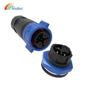IP68 waterproof cable connector male and female panel waterproof connector M19