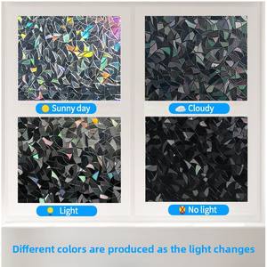 Privacy Protection Color Changing <strong>Window</strong> Film Electrostatic Vinyl 3D Rainbow UV <strong>Absorbent</strong> Body Decal <strong>Sticker</strong> - Product Image 4