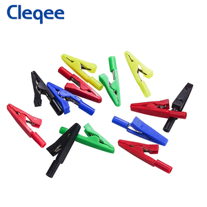 Pince Crocodile entièrement isolé, 3 pièces P2009, 6 couleurs, connexion <span class=keywords><strong>banane</strong></span> 2mm, adaptateur, sonde femme, pince Crocodile - Product Image 2