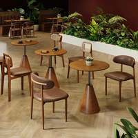 Meubles de salle à manger modernes commerciaux, tables et chaises en bois massif, canapé lounge, banquette pour café, restaurant, hôtel