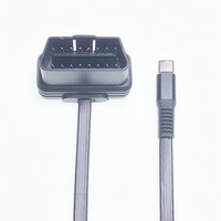 AOTAI Car OBDII Detection Cable OBD2 to Type-C Driving Record Car Charging Data Cable