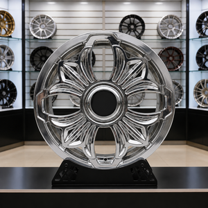 Jantes chromées de luxe rétro forgées style floral personnalisées 5x114.3 5x120 18 19 20 22 pouces pour <span class=keywords><strong>Rolls</strong></span> <span class=keywords><strong>Royce</strong></span> Ghost <span class=keywords><strong>Chrysler</strong></span> <span class=keywords><strong>300C</strong></span> - Product Image 2