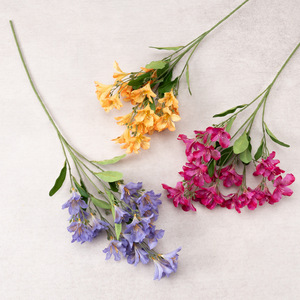 Bouquet d'Azalées Artificielles en Soie Style Champêtre pour Décoration Intérieure, Parfait comme Centre de Table pour Meuble TV ou Toile de Fond Photo - Product Image 2