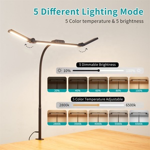 5 chế độ màu Dimmable dẫn đèn bàn với kẹp, 24 Wát điều khiển từ xa kiến trúc sư đèn bàn chiếu sáng cho văn phòng nhà - Product Image 2