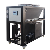 Refroidisseur d'eau à spirale refroidi par air avec compresseur et moteur de 5 CV, système de refroidissement de qualité industrielle pour la fonderie sous pression et les machines