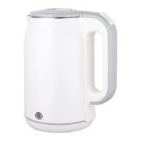 Bouilloire électrique en acier inoxydable à double couvercle pour la cuisine, design simple, fournisseur direct d'usine OEM ODM, bouilloire électrique KE02033