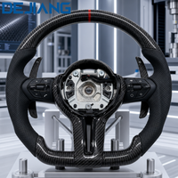 Volant de voiture en cuir et fibre de carbone, directement de l'usine, pour BMW E70 E81 E82 E87 E88 E90 E91 E92 E93 F30 F10 F20, prêt à l'emploi