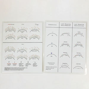 Gráfico de mapeo de práctica de extensiones de pestañas con logotipo personalizado - Product Image 6