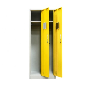 Armoire verticale jaune à 2 portes pour étudiants, idéale pour les dortoirs - Product Image 3