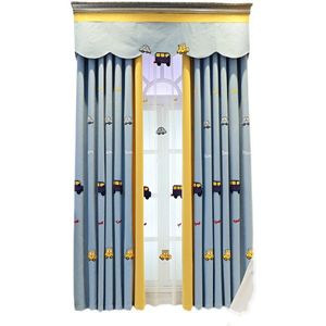 Hiện đại Nordic thêu Grommet loại cửa sổ trải trẻ em rèm cửa với ánh sáng chặn mô hình hoạt hình cho phòng ngủ của trẻ em - Product Image 6