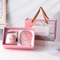 Ensemble personnalisé de luxe léger, boîte-cadeau de noël, boîte d'emballage, tasse, tasse à café, boîtes pour tasses avec mousse
