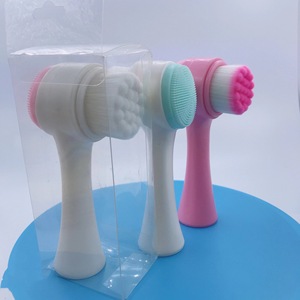 Estación de cerdas suaves de <span class=keywords><strong>gel</strong></span> de sílice cepillo de limpieza 3D cepillo de limpieza de doble cara cepillo de limpieza manual limpieza profunda - Product Image 6
