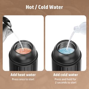 Machine à café expresso portable pour bureau, extérieur, cadeau pour chauffeur de taxi, café en capsules, 19 bars, bouteille d'eau chauffante, noir, blanc, accessoire - Product Image 5