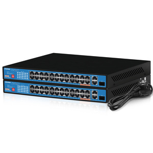 Ai PoE chuyển đổi 27 cổng nhanh Ethernet <span class=keywords><strong>10</strong></span>/100Mbps PoE chuyển đổi với bảo vệ mở rộng, ưu tiên, chế độ cách ly với 2 BT 60 Wát cổng - Product Image 4