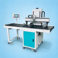 Automatische vlakke servoaangedreven zeefdrukmachine 500*700 mm printgebied, enkelkleurige zeefdrukker voor tassen, papier en textiel