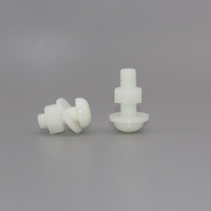 Kit complet d'accessoires pour vis à tête ronde en nylon blanc, combinaison de boulons, vis en plastique M8-M20 - Product Image 2