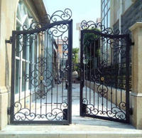 Grille de fenêtre décorative en fer, barrière coupe-vent, résistante à la corrosion, garde-corps de sécurité pour hôtels, écoles, parcs, panneaux de clôture industriels