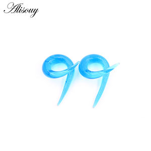 Alisouy, 2 uds., 6-10mm, tapones de Clip de oreja de cristal cruzado trenzado, expansor de Camilla, túneles, tapers, Guges, pendientes, para el cuerpo Piercing, joyería - Product Image 4