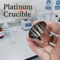 Crucible en platine de laboratoire WXBCR25ML WXBCR30ML WXBCR50ML WXBCR100ML, haute pureté 99,99 %, pour la culture de cristaux monocristallins